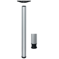 HAFELE - Pied de table 635.06.490 - inox brossé - 900 mm | PROLIANS