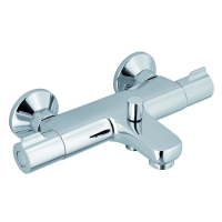 XHANDER - Mitigeur de bain douche thermostatique rhône - finition : chromé - combiné de douche : oui - longueur du bec : 146 mm | PROLIANS