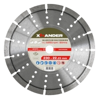 XHANDER - Disque diamant silencium - Ø 230 mm - Ø alésage 22,2 mm | PROLIANS