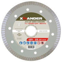 XHANDER - Disque diamanté jca ceramique - Ø 125 mm - Ø alésage 22,23 mm | PROLIANS