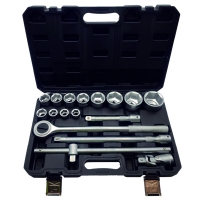 XHANDER - Coffret de douilles 3/4" 6 pans de 21 à 55mm 17 pièces | PROLIANS