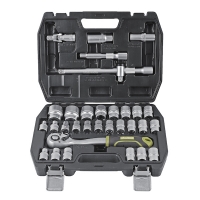 XHANDER - Coffret de 32 douilles 1/2" - 8 à 32 mm - 12 pans et 6 pans | PROLIANS