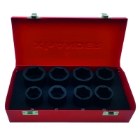 XHANDER - Coffret de 8 douilles impact  3/4" 6 pans de 26 à 38 mm | PROLIANS