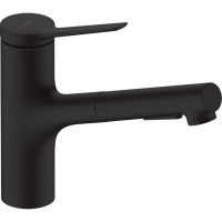 HANSGROHE - Mitigeur de cuisine zesis m33 avec douchette extractible 2 jets noir mat | PROLIANS