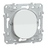 SCHNEIDER ELECTRIC - Poussoir double à fermeture ovalis - 10ax - blanc | PROLIANS