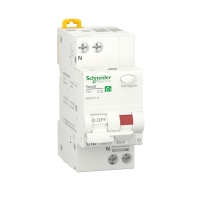 SCHNEIDER ELECTRIC - Disjoncteur différentiel resi9 - 1p+n - 16a - 30ma - courbe c - peignable - blanc | PROLIANS