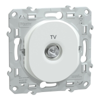 SCHNEIDER ELECTRIC - Prise tv simple ovalis - blanc | PROLIANS