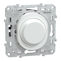 SCHNEIDER ELECTRIC - Variateur de lumière universel ovalis - 2 ou 3 fils - avec cache de protection peinture - blanc | PROLIANS