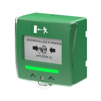 SEWOSY - Déclencheur manuel autonome vert avec capot shokv3 - 2 contacts - led - buzzer | PROLIANS