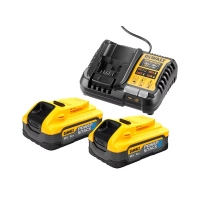 DEWALT - Pack batteries et chargeur pour outillage électroportatif 18v 2 bat.5ah powerstack xr + chargeur | PROLIANS