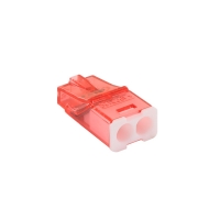 BLM DISTRIBUTION - Borne de connexion automatique mini connex - 2 connexions -  0,2 à 2,5 mm² - rouge - boîte de 200 | PROLIANS