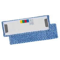 DME - Frange de lavage à micro-languettes globo puli-scrub - 46 x 15 cm - bleu | PROLIANS