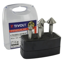 TIVOLY - Composition de fraises à noyer hsse5 perfectcut - coffret.abs 4pc d12,4a25 | PROLIANS