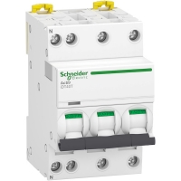 SCHNEIDER ELECTRIC - Disjoncteur modulaire 3p+n acti9 idt40t courbe c v/v | PROLIANS