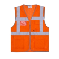 T2S - Gilet haute visibilité safari air orange | PROLIANS