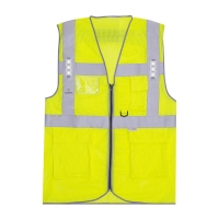 T2S - Gilet haute visibilité jaune safari air led | PROLIANS