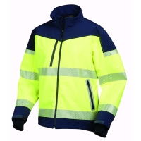 OPSIAL - Veste softshell haute visibilité vega jaune/marine | PROLIANS