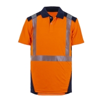 T2S - Polo haute visibilité borneo orange/marine | PROLIANS