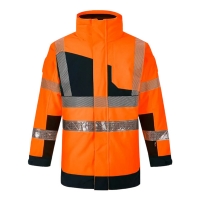 CODUPAL SAFETY - Veste haute visibilité lumina orange/marine | PROLIANS