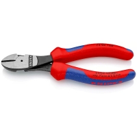 KNIPEX - Pince coupante de côté forte démultiplication avec manche bimatière | PROLIANS