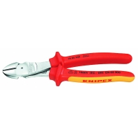 KNIPEX - Pince coupante de côté forte démultiplication chromé isolé 1000v | PROLIANS