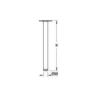 HAFELE - Pied de table diamètre 60 mm | PROLIANS