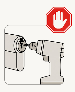 Anti-perçage - illustration